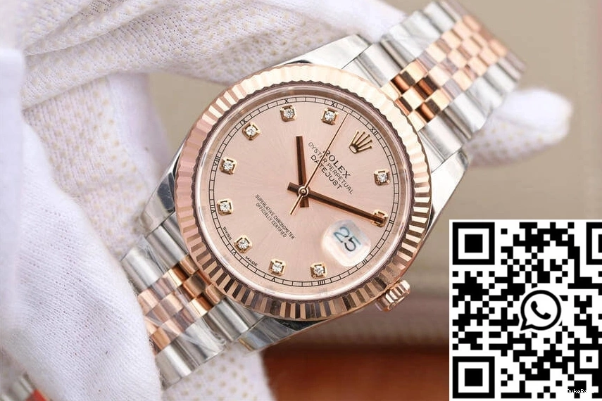 Gold Dial Sundust Rose Datejust EW Rolex M126331-0008 Factory 0329